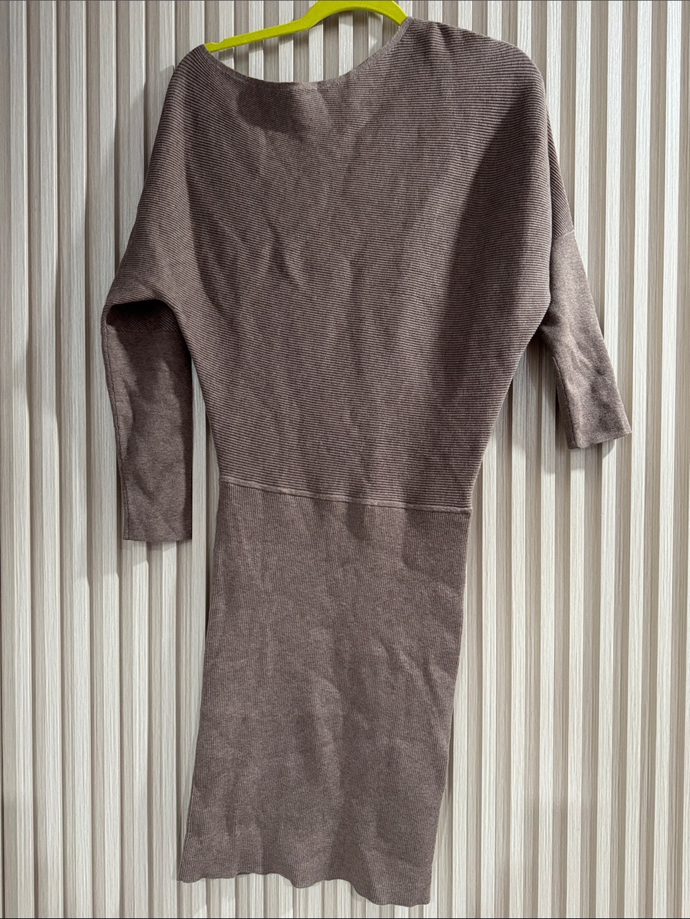 Banana Republic Taupe Midi Knit Dress